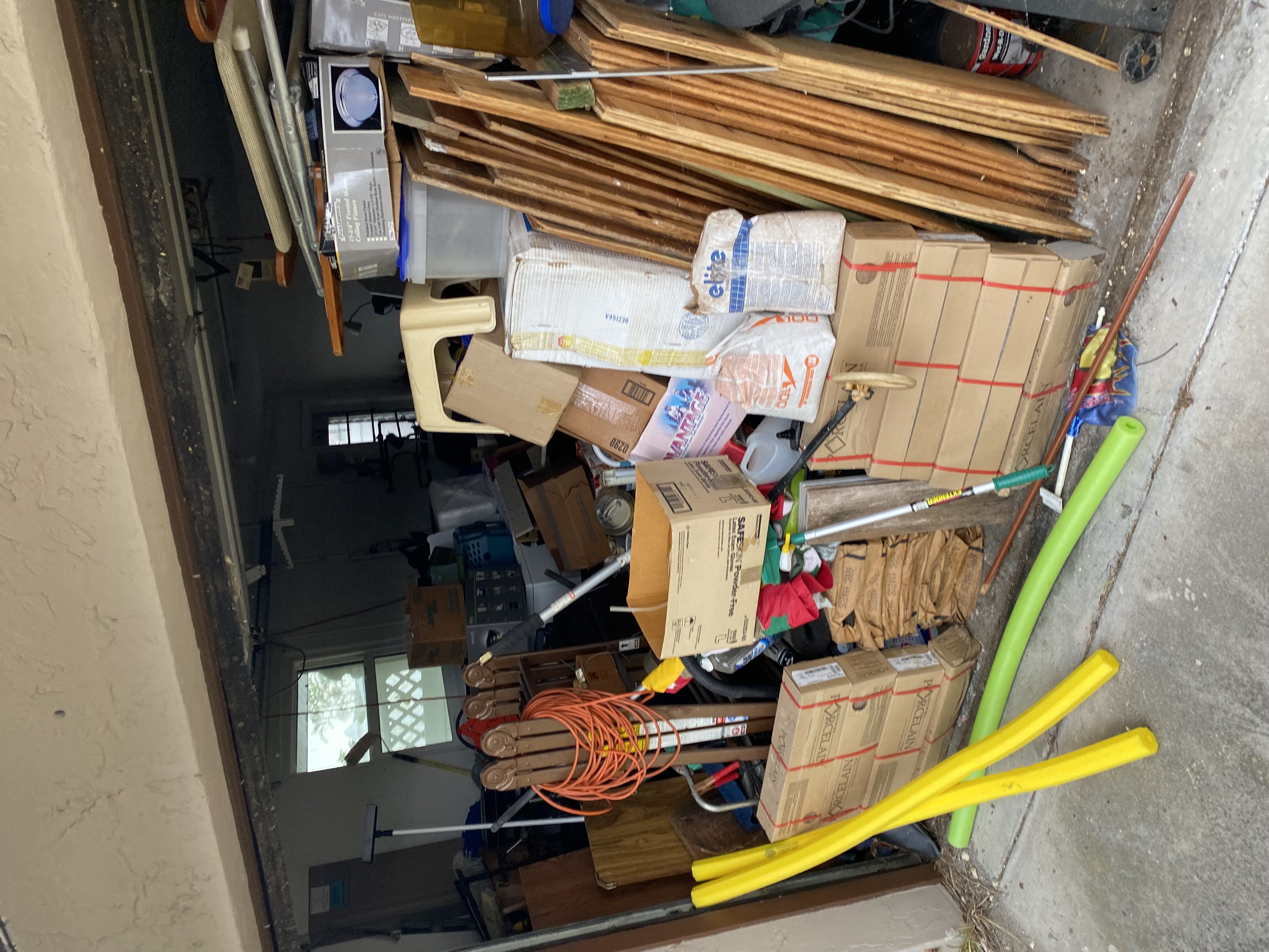Before — garage cleanout